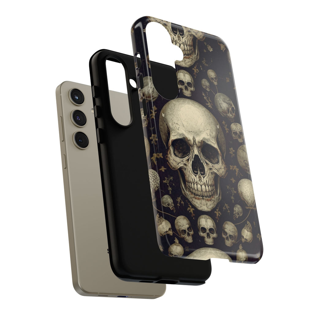 Skull Pattern Phone Case — Gothic Vintage Skull Design for iPhone