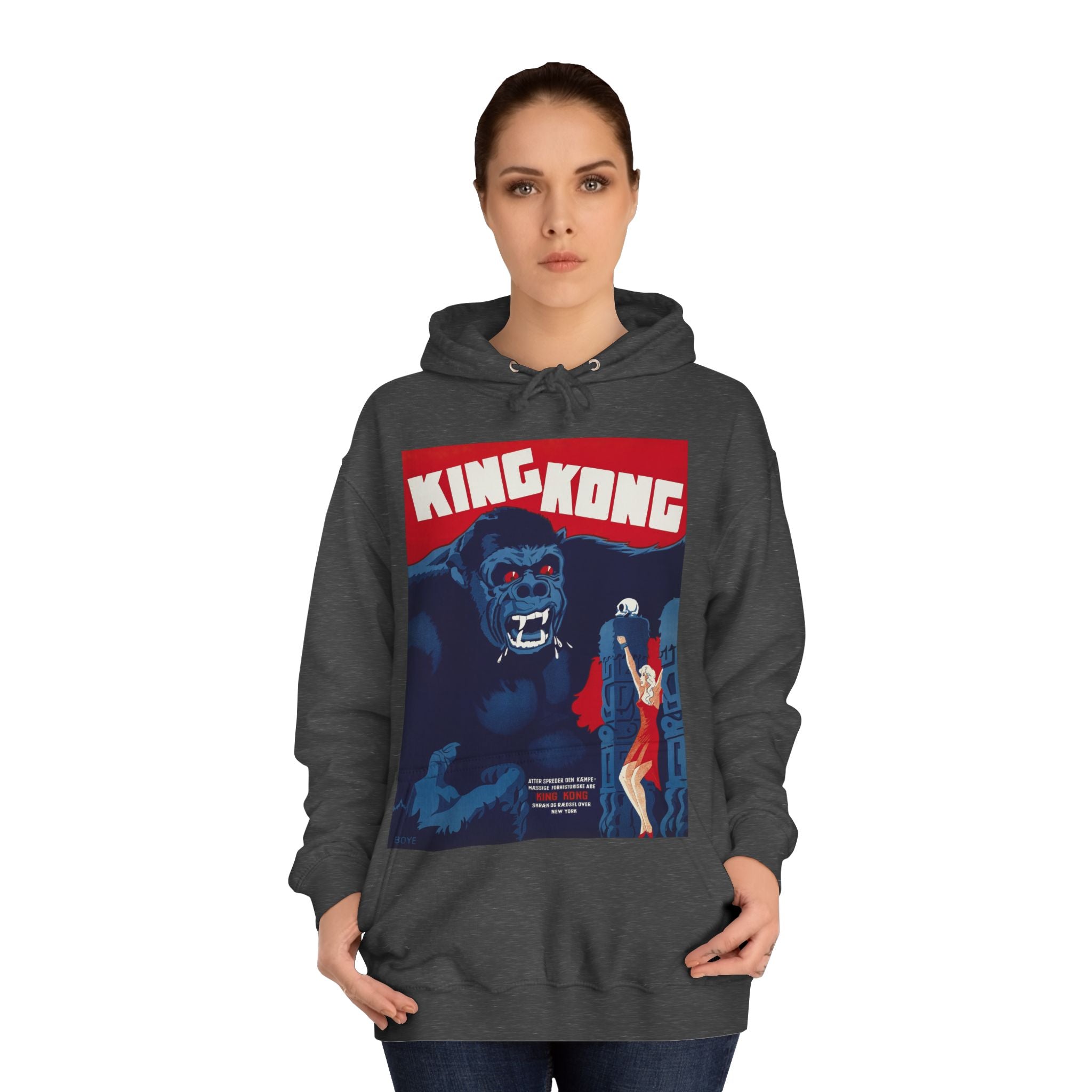 King Kong Retro Poster Hoodie — Vintage Monster Movie Sweatshirt