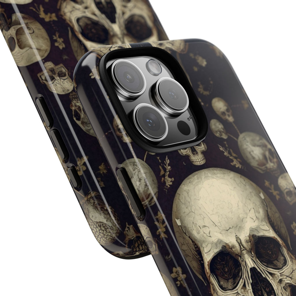 Skull Pattern Phone Case — Gothic Vintage Skull Design for iPhone