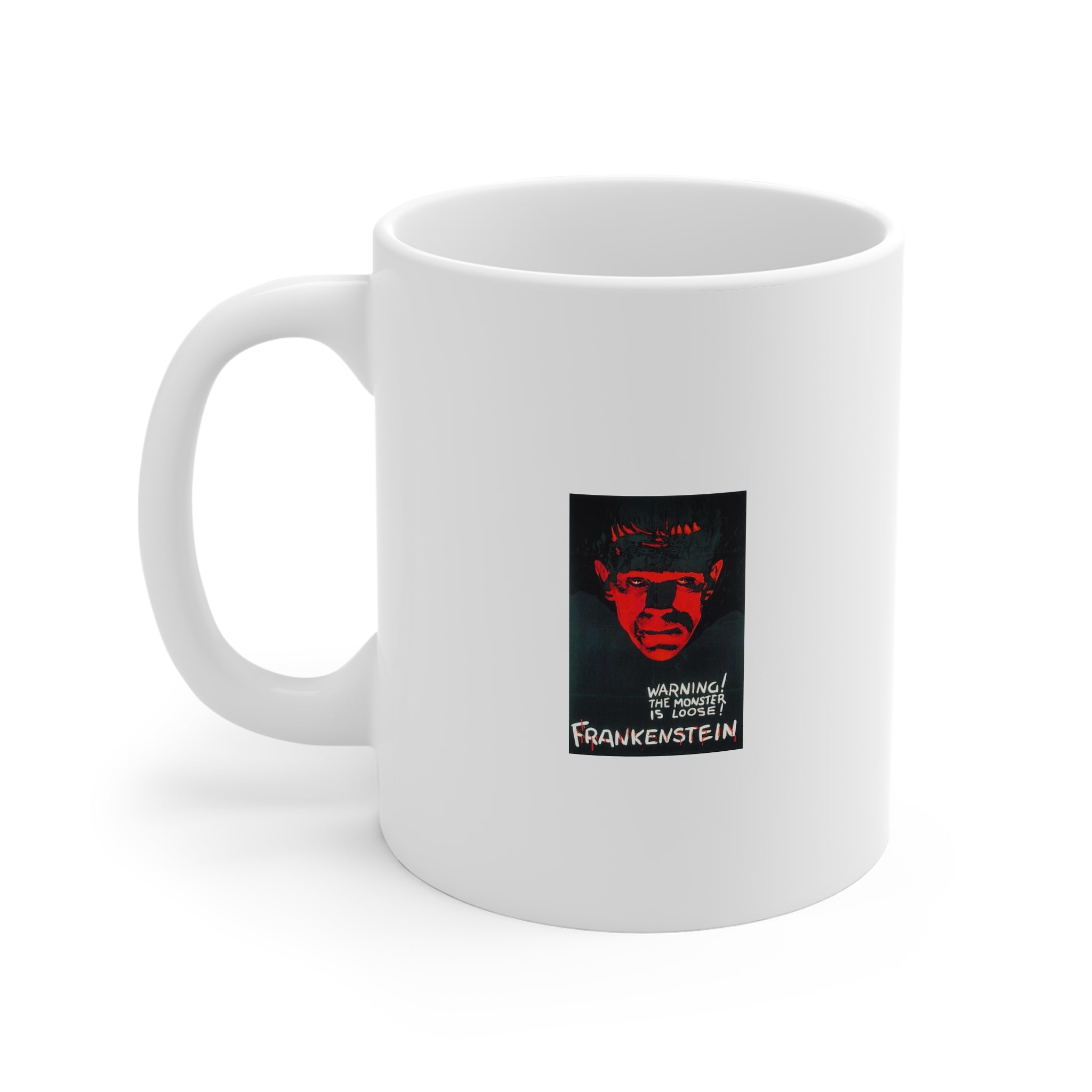Frankenstein Poster Mug — Vintage Horror Movie Coffee Cup