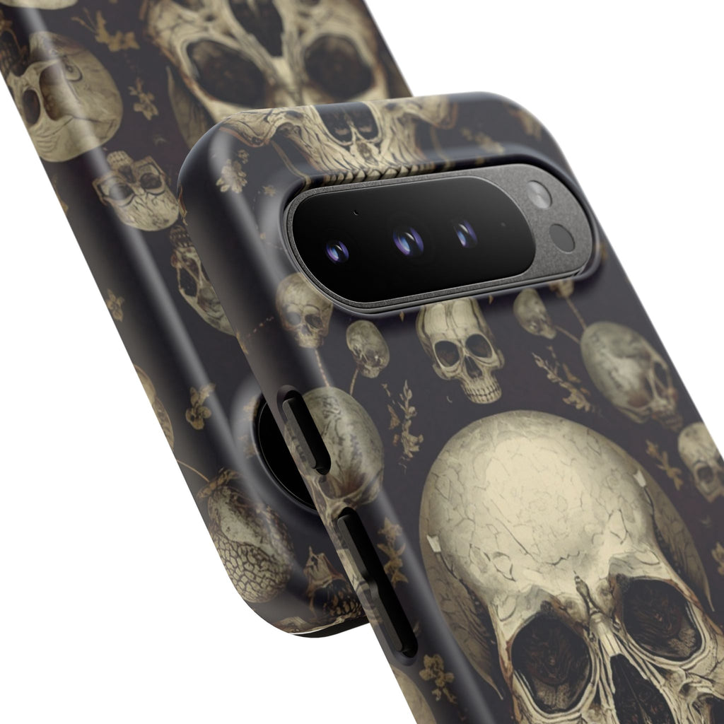 Skull Pattern Phone Case — Gothic Vintage Skull Design for iPhone