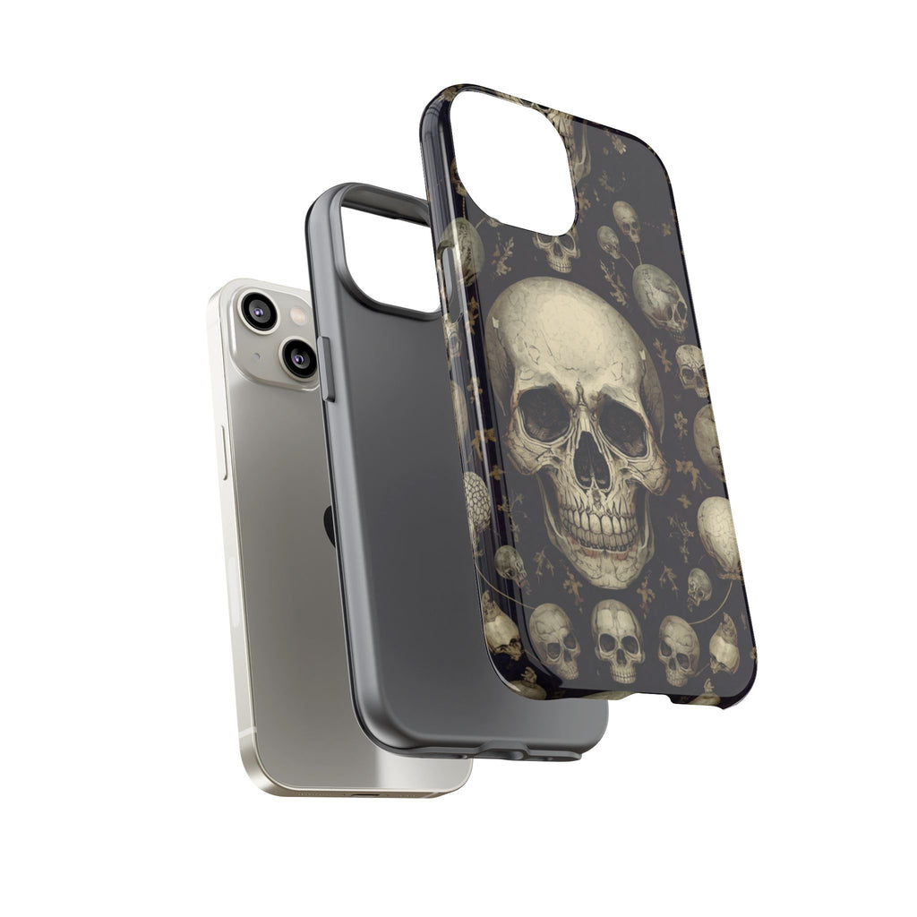 Skull Pattern Phone Case — Gothic Vintage Skull Design for iPhone